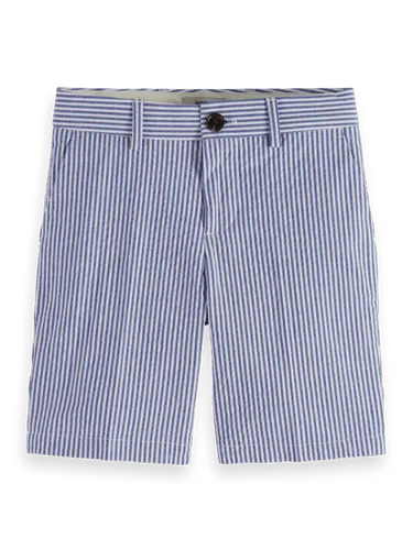 Mid length - Seersucker chino shorts - Maat 8 - Multicolor - Jongen - Korte broek - Scotch & Soda