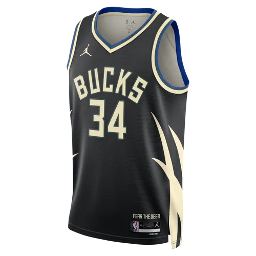 Milwaukee Bucks Statement Edition Swingman Jordan Dri-FIT NBA jersey voor heren - Zwart