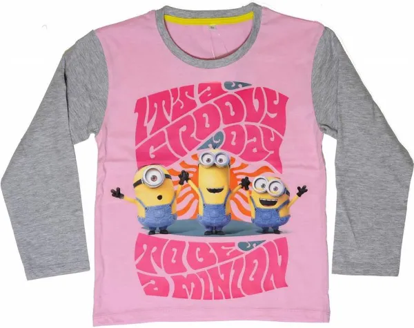 Minions Groovy Day - Shirt girls lange mouw - 2 jaar