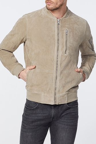 Mink Suede Bomber-style Jacket