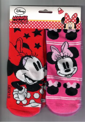 Minnie Mouse - 2 paar sokken Minnie Mouse Antislip - meisjes