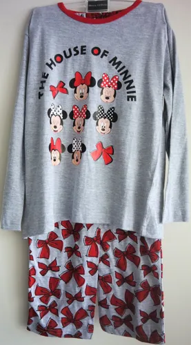 Minnie Mouse Pyjama - Grijs/ Rood