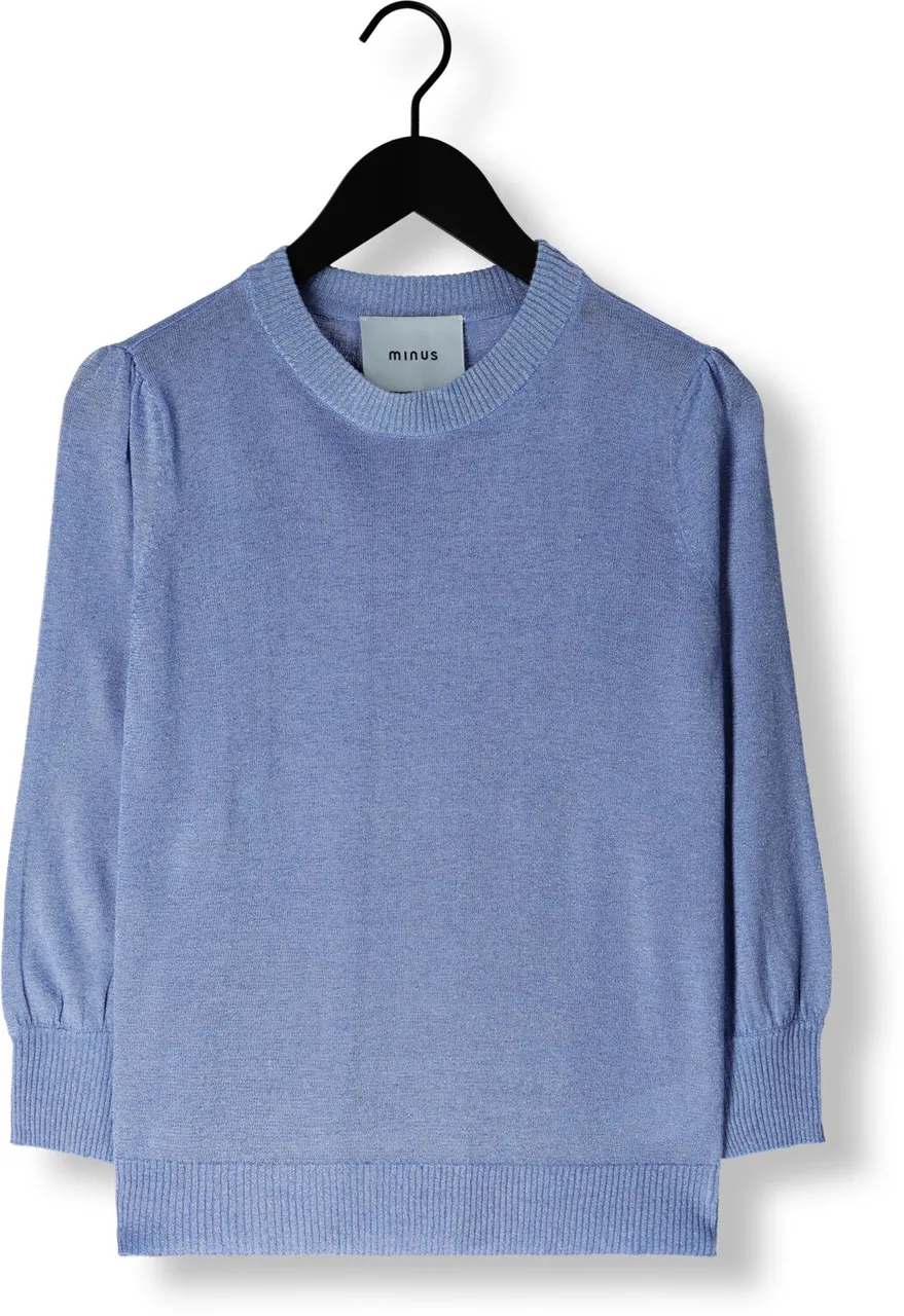 MINUS Dames Truien & Vesten Mersin Metallic Knit T-shirt - Blauw