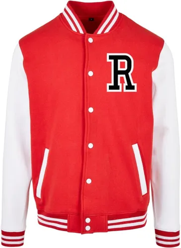Mister Tee - Rose College jacket - XL - Rood/Wit