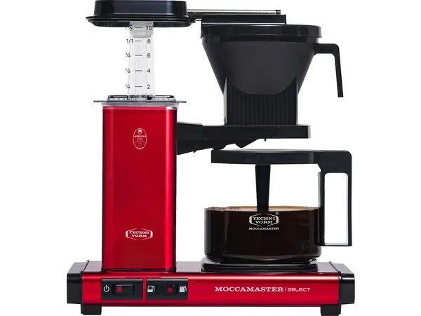Moccamaster KBG Select Red Metallic | Filterkoffiezetapparaten | Keuken&Koken - Koffie&Ontbijt | 8712072539907