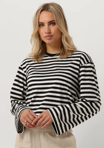 MODSTRÖM Dames Tops & T-shirts Hellenmd Ls Stripe T-shirt - Zwart