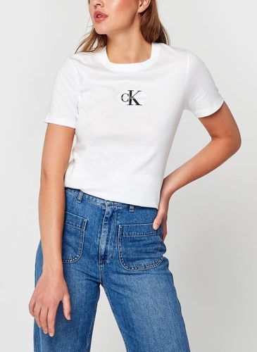 Monogram Logo Slim Fit Tee by Calvin Klein Jeans