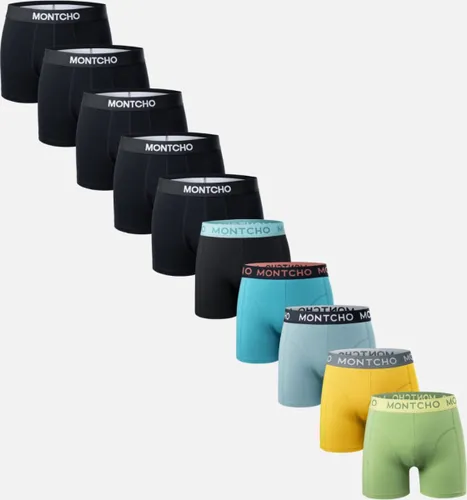 MONTCHO - Dazzle Series - Boxershort Heren - Onderbroeken heren - Boxershorts - Heren ondergoed - 10 Pack - Premium Mix Boxershorts - Hue Fusion - Her