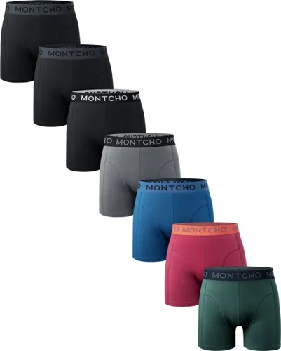 MONTCHO - Dazzle Series - Boxershort Heren - Onderbroeken heren - Boxershorts - Heren ondergoed - 7 Pack - Premium Mix Boxershorts - Hue Fusion - Here