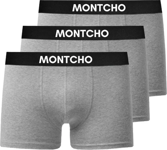 MONTCHO - Essence Series - Boxershort Heren - Onderbroeken heren - Boxershorts - Heren ondergoed - 3 Pack - Grijs - Heren