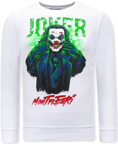 Montfleuri Sweater met print joker