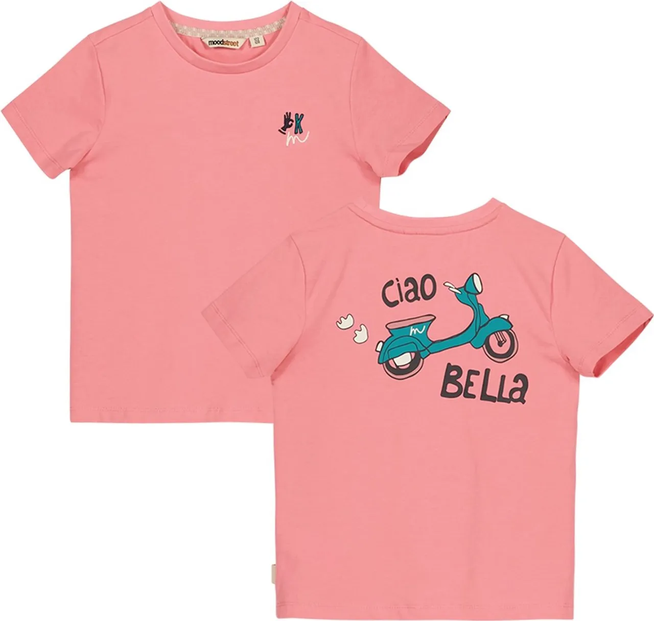 Moodstreet M402-5410 Meisjes T-shirt - Pink