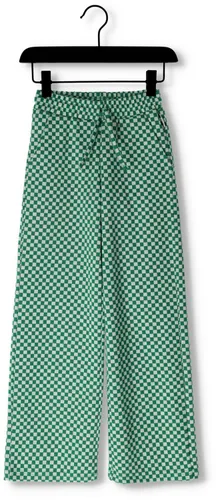 MOODSTREET Meisjes Broeken Pants In Jacquard Knit Check - Groen