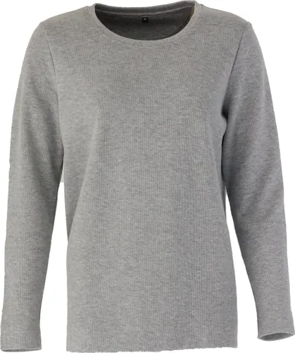 MOOI! Company - Dames sweater - Truien en Vesten - Comfortabel - Manon los vallend model - Kleur Light Grey - XL