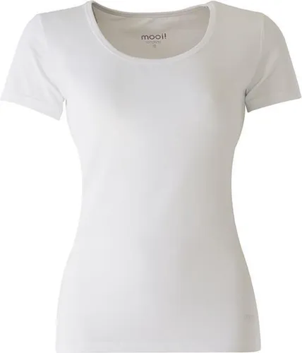 MOOI! Company - Dames T-shirt Daisy - Korte mouw  - Aansluitend model - Kleur Wit - S