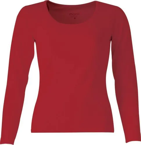 MOOI! Company -T-shirt Arlette lange mouw - O-Hals - Aansluitend model - Kleur Rood - XS