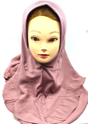 Mooie hoofddoek, paarse hijab, hoofddeksels, instant hijab, scarf