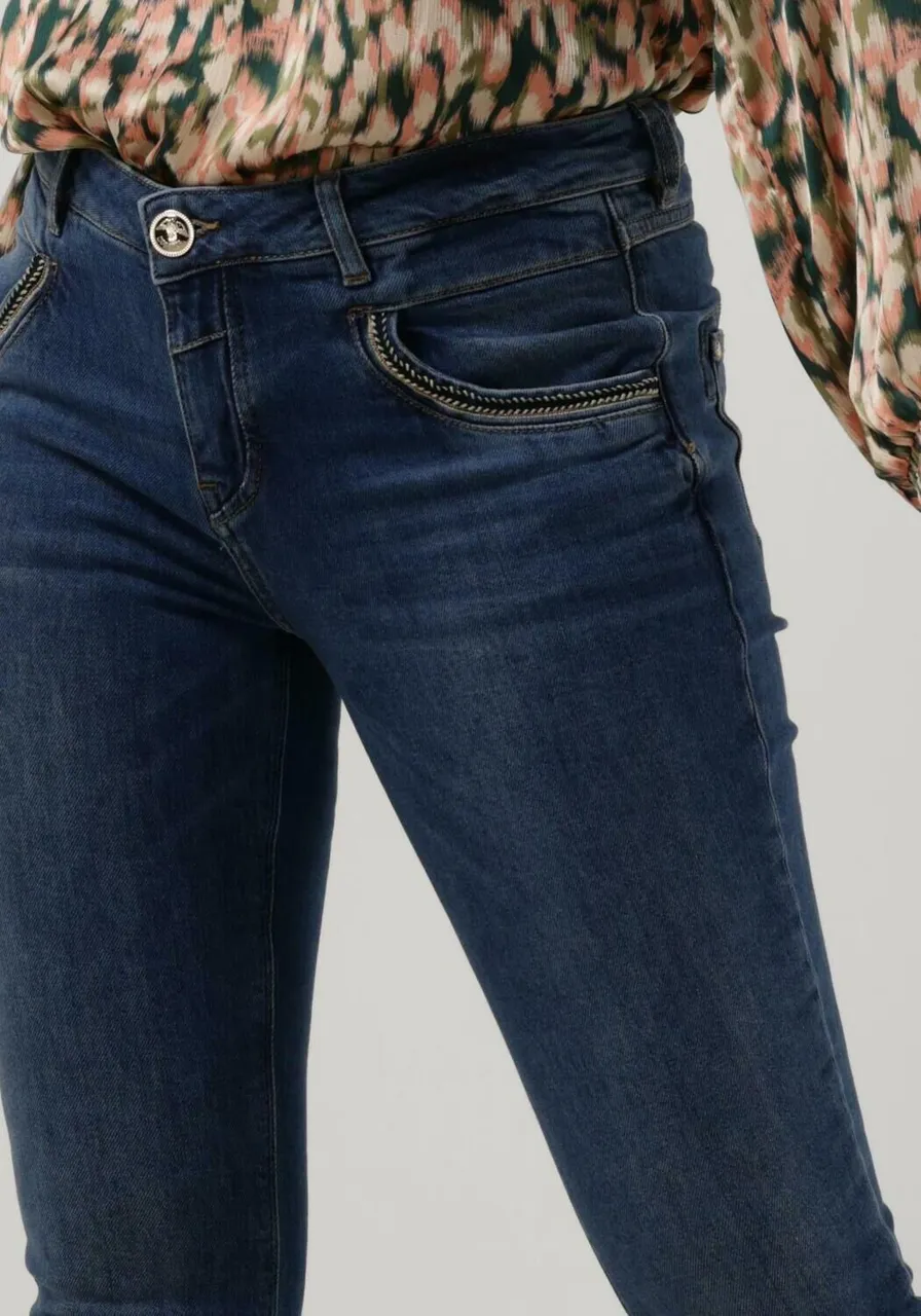 MOS MOSH Dames Jeans Naomi Adorn Jeans - Blauw