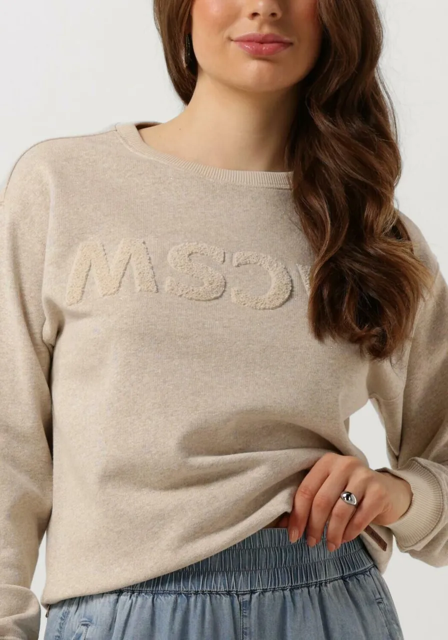 MOSCOW Dames Truien & Vesten 59-04-logo Sweater - Creme