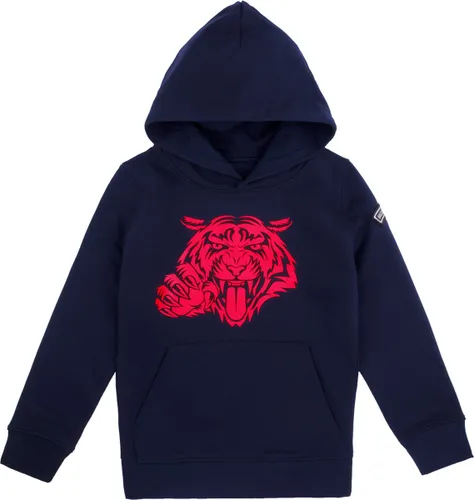 Most Hunted - kinder hoodie - tijger - navy - rood