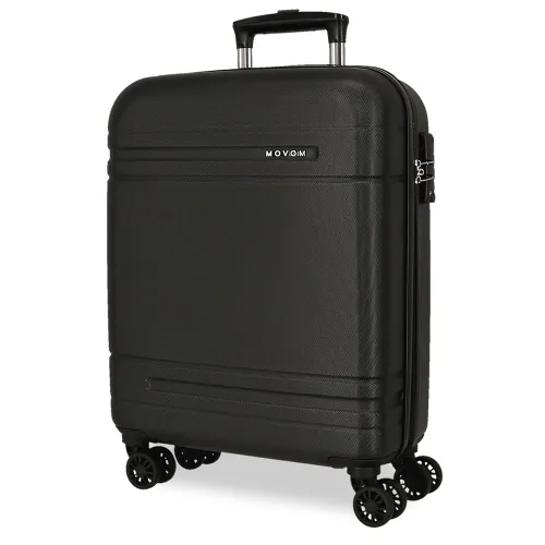 Movom Galaxy Valise cabine noire 40 x 55 x 20 cm rigide ABS