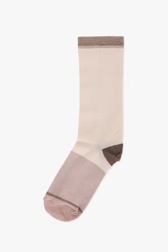 MP Denmark Ecru sokken met glinsterend detail