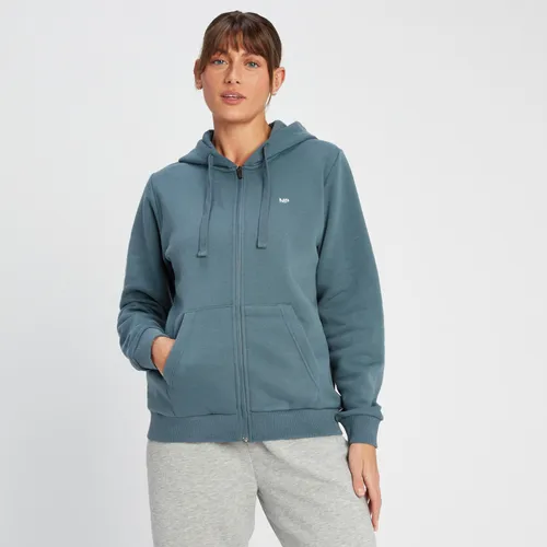 MP Essentials hoodie met rits voor dames - Rookblauw - XS
