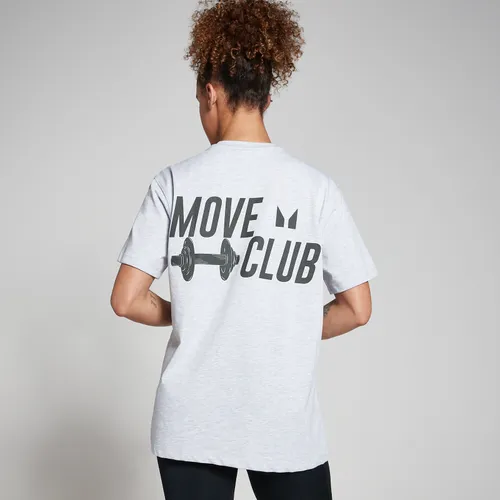 MP Oversized Move Club T-shirt - Lichtgrijs gemêleerd - S-M