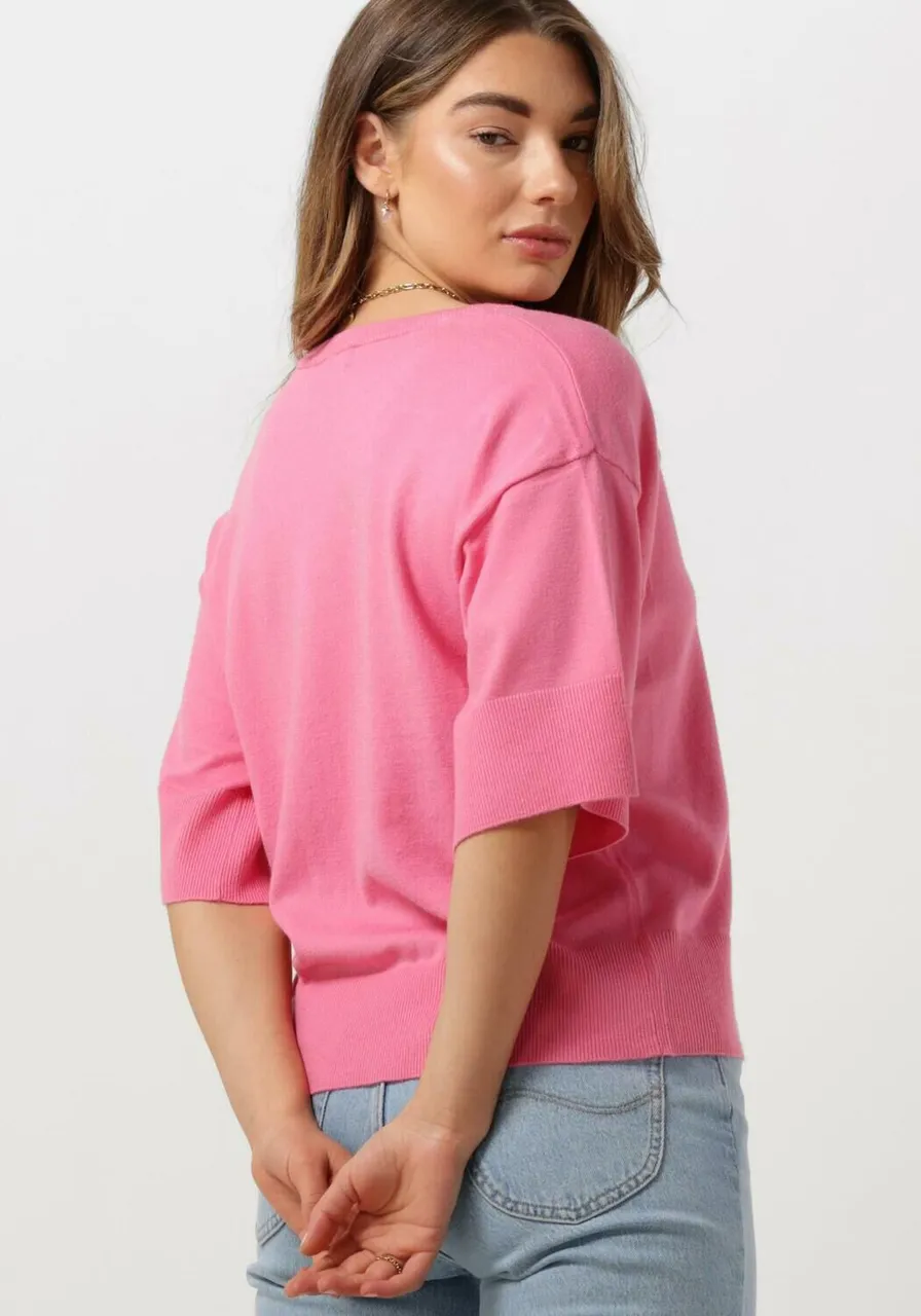 MSCH COPENHAGEN Dames Tops & T-shirts Mscheslina Rachelle 2/4 V Neck Pullover - Roze