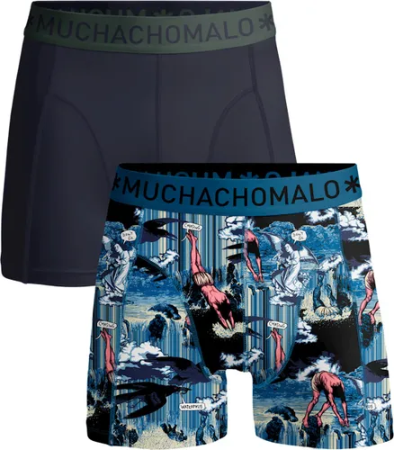 Muchachomalo-2-pack onderbroeken voor mannen-Elastisch Katoen-Boxershorts