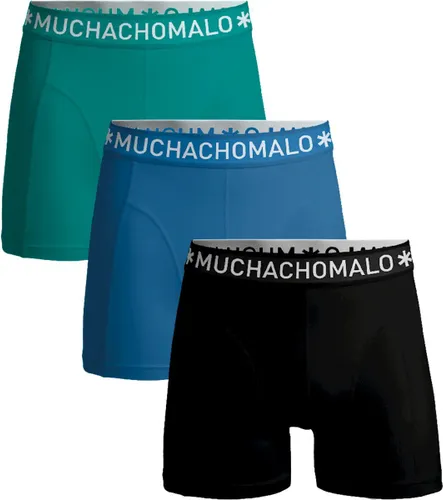 Muchachomalo 3-Pack Heren Boxershort - Solid - S - Zwart