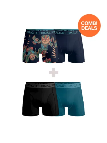 Muchachomalo Men 2-pack + 2-pack boxer shorts /solid