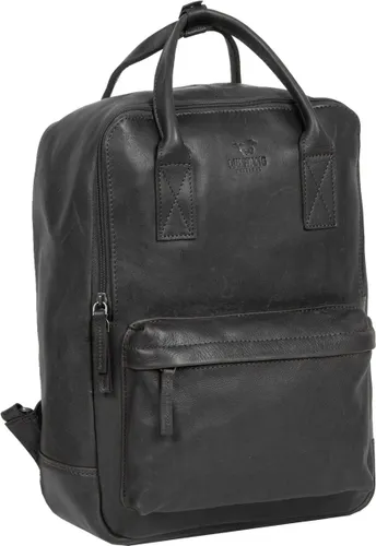 Mustang® Catania - Backpack - Rugtas - Oily Leather - 14L - Leer - Zwart