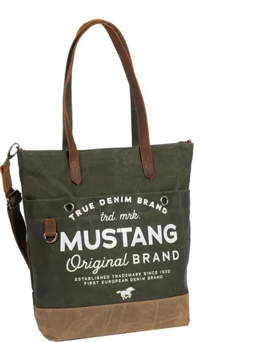 Mustang ® Genua - Shopper - heavy - waxed canvas - Army Green