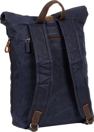 Mustang Houston Backpack roll-top Rugzak Blauw