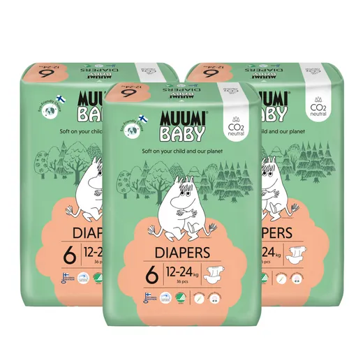 Muumi Baby Ecologische Luiers 6 Junior Voordeelverpakking