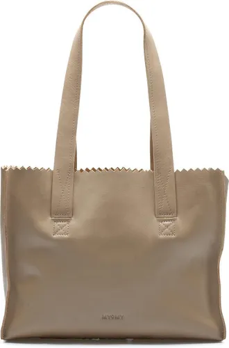 MYOMY Schoudertas My Paper Bag Handbag Leer - beige