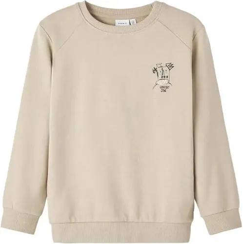Name it Jongens Sweater Ohulan Oxford Tan - 134/140