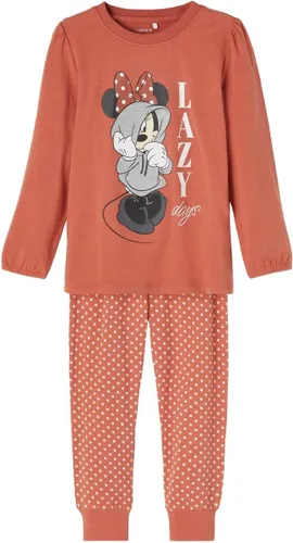Name it Meisjes 2-delige Pyjamaset Minnie Mouse Etruscan Red - 80