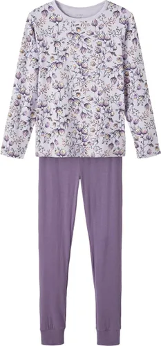 Name it meisjes pyjama - Purple Flower - 104 - Paars