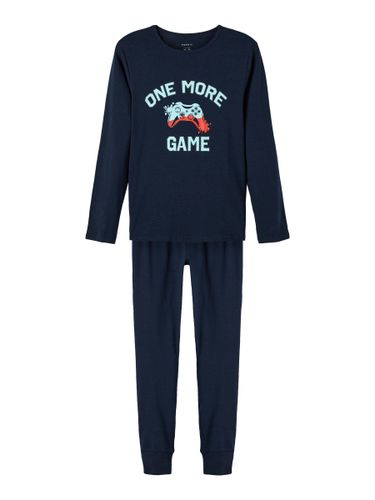 NAME IT NKMNIGHTSET Dark Sapphire Game NOOS pyjama voor