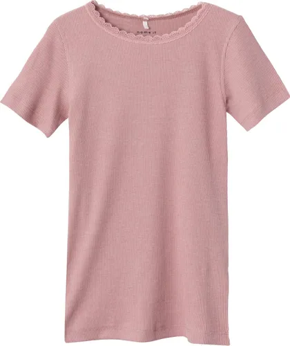 Name It T-shirt Nkfkab Ss Slim Top Noos 13200573 Deauville Mauve Dames