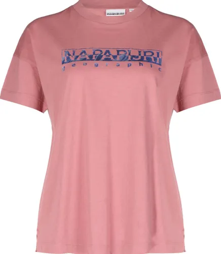 Napapijri Sileo Tee, Dames T-Shirt met print, Roze