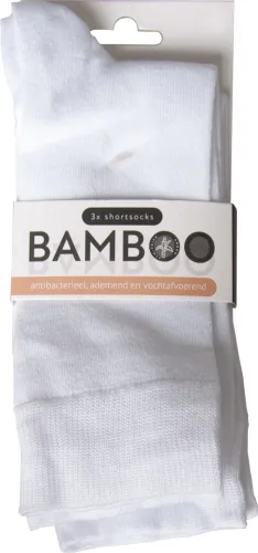 Naproz Bamboo Airco Sokken Wit 3-Pack 35-38