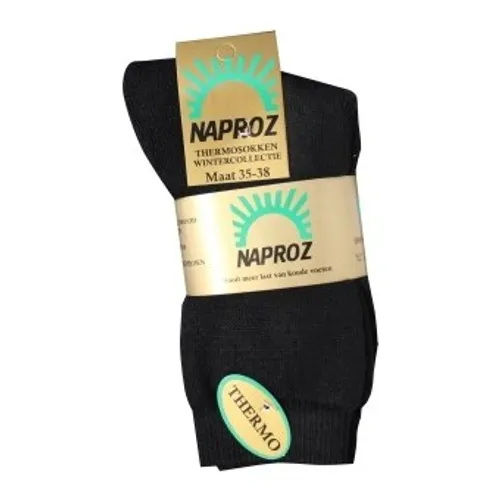 Naproz Thermo Sokken Zwart Maat 39-42 3 Paar