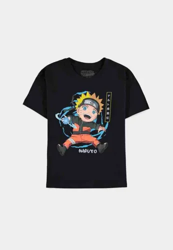 Naruto - Naruto Print Kinder T-shirt - Kids 122 - Zwart