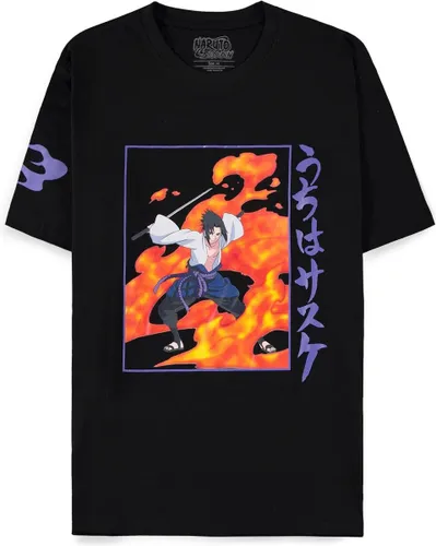 Naruto - Sasuke Heren T-shirt - L - Zwart