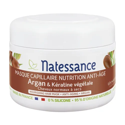 Natessance - Nutrition Haarmasker – argan & plantaardige