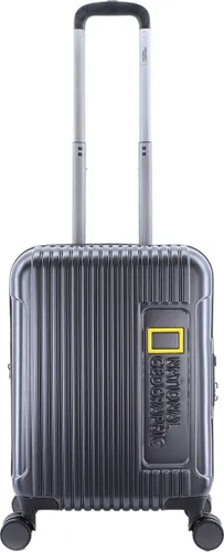 National Geographic Handbagage Harde Koffer / Trolley / Reiskoffer - 55x37x23cm - Canyon - Zwart