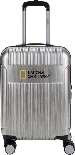 National Geographic Harde Koffer / Trolley / Reiskoffer - 67.5 cm (Medium) - Transit - Zilver
